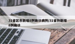 31省区市新增8例确诊病例/31省份新增8例确诊