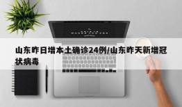 山东昨日增本土确诊24例/山东昨天新增冠状病毒