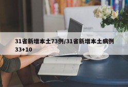 31省新增本土73例/31省新增本土病例33+10