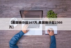 【美国确诊超167万,美国确诊超2366万】