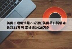 美国日增确诊超7.3万例/美国单日新增确诊超21万例 累计逾3426万例
