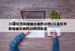 31省区市新增确诊病例20例/31省区市新增确诊病例20例河南省