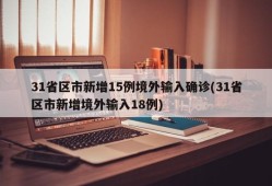 31省区市新增15例境外输入确诊(31省区市新增境外输入18例)