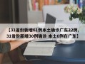 【31省份新增61例本土确诊广东22例,31省份新增30例确诊 本土6例在广东】