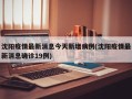 沈阳疫情最新消息今天新增病例(沈阳疫情最新消息确诊19例)