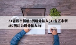 31省区市新增8例境外输入(31省区市新增7例均为境外输入9)