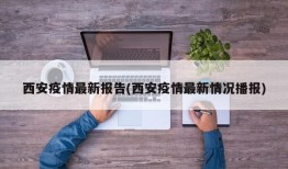 西安疫情最新报告(西安疫情最新情况播报)