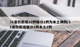 31省份新增10例确诊1例为本土病例/31省份新增确诊8例本土2例