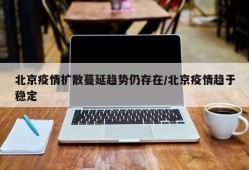 北京疫情扩散蔓延趋势仍存在/北京疫情趋于稳定