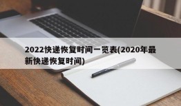 2022快递恢复时间一览表(2020年最新快递恢复时间)